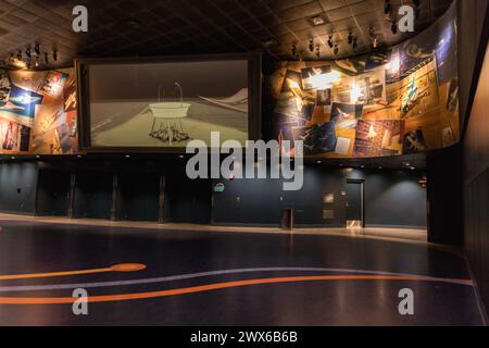 CAPE CANAVERAL, FLORIDA - 15 MARCH 2024. The entrance hall to the Atlantis complex in KSC. CAPE CANAVERAL Stock Photo