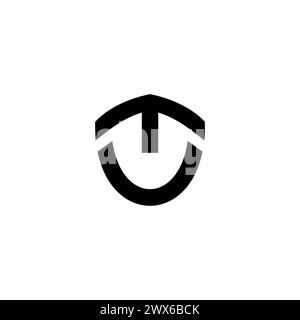 TU Logo Vector Illustration. UT Logo Stock Vector