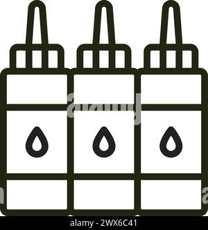 Ink Cartridge icon vector image. Suitable for mobile application web application and print media. Stock Vector