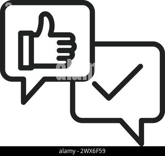 Like Chat icon vector image. Suitable for mobile application web application and print media. Stock Vector