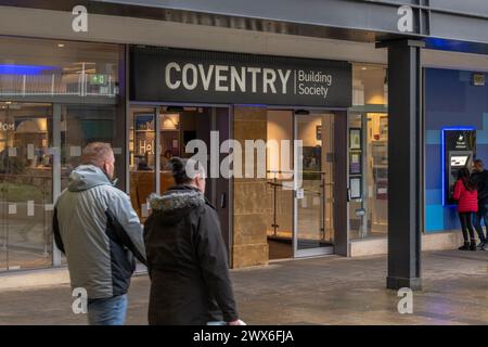 Branch of Coventry Building Society in Upper Precinct, Coventry, West Midlands, UK. Stock Photo