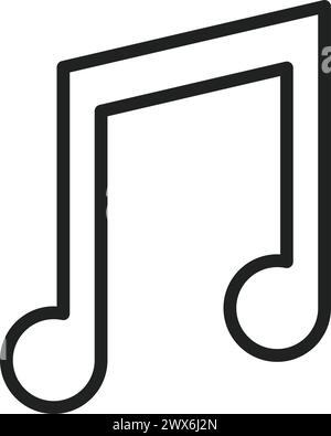 Music icon vector image. Suitable for mobile application web application and print media. Stock Vector