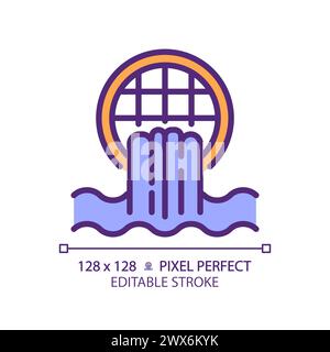 Storm drain RGB color icon Stock Vector