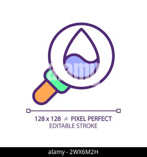 Water quality RGB color icon Stock Vector