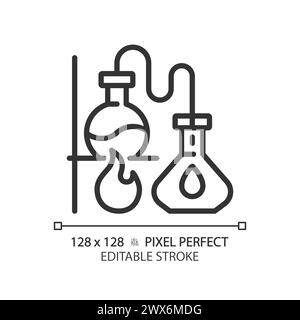 Distillation linear icon Stock Vector