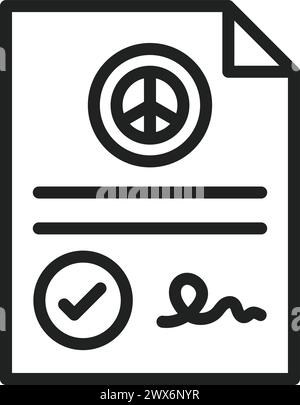 Petition icon vector image. Suitable for mobile application web application and print media. Stock Vector