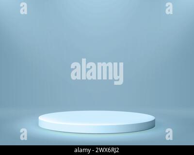 Blank 3d Pedestal Stand for Product Display Stock Vector