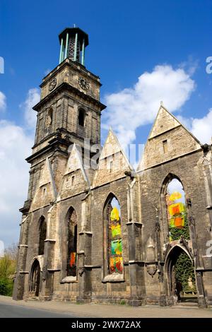 Ruin of Aegidien Church, Aegidienkirche, destroyed by a bomb raid in 1943, Hanover, Lower Saxony, Germany, Europe Stock Photo