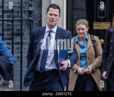 Alex Chalk leaving 10 Downing Street, London, after Deputy Prime ...