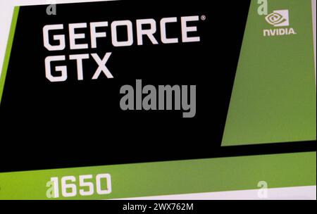 Logo/ Markenname/ brand name: Nvidia Geforce GTX, Berlin  (nur fuer redaktionelle Verwendung. Keine Werbung. Referenzdatenbank: http://www.360-berlin. Stock Photo