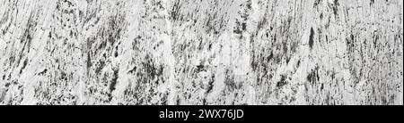 Black and white pattern - white paint on glass Stock Photo
