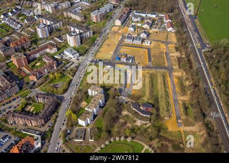 Luftbild, Voerder Feld Baugebiet Wohnquartier Live Green Voerde 