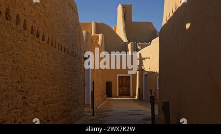 Middle East, Saudi Arabia, World Heritage Site, At Turaif in the old town of Diriyah, Dirriyah, historic adobe buildings Stock Photo