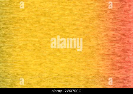 Multicolor crepe paper with gradient texture. It si occupies the entire surface of the image. Close-up. Stock Photo