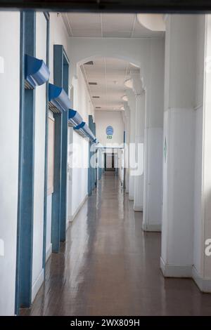 Paris, 101 avenue de la république, Lycée Voltaire, 11th arrondissement, corridor, Stock Photo