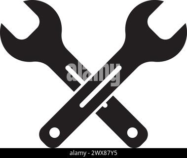 wrench icon vector illustration symbol design Stock Vector