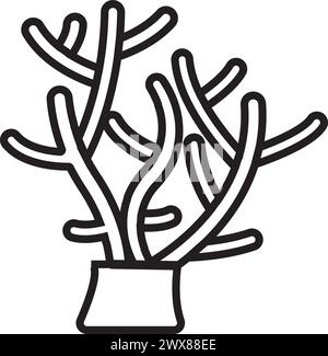 coral reef icon vector illustrstion symbol design Stock Vector