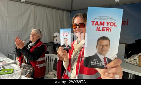Election campaign of Istanbul Mayor and Republican People's Party, or CHP, candidate Ekrem Imamoglu in Istanbul, Turkey, March 27, 2024. (CTK Photo/Pa Stock Photo