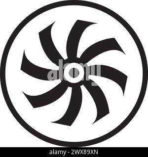 fan icon vector illustration symbol design Stock Vector