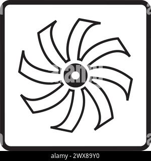 fan icon vector illustration symbol design Stock Vector