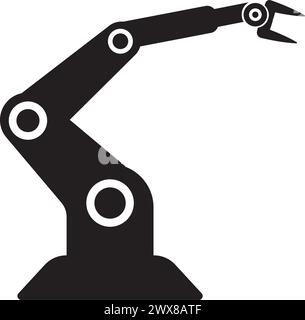 Mechanical Hand - vector line design single icon Stock Vector Image ...