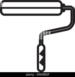 paint roller brush icon vector illutrstion symbol design Stock Vector