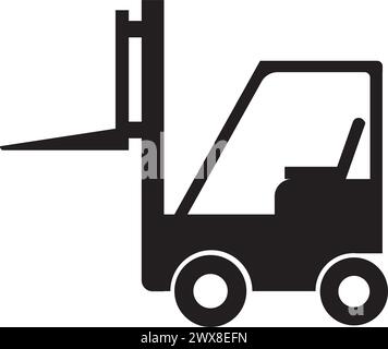 forklift icon vector illustrstion symbol design Stock Vector