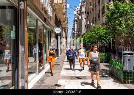 Calle Florida, Buenos Aires, Argentina. Stock Photo