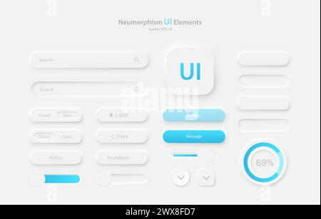 smartphone technology user interface blue gradient vector illustration ...