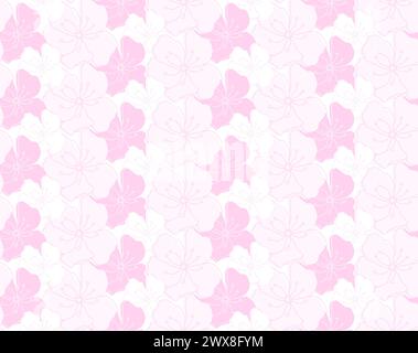 Pastel Pink Floral Pattern Background Stock Vector