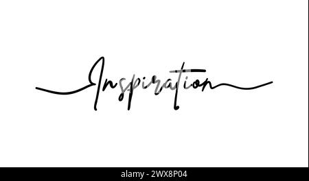 Inspiration card. Hand drawn positive quote. Modern brush calligraphy. Isolated on white background Stock Vector