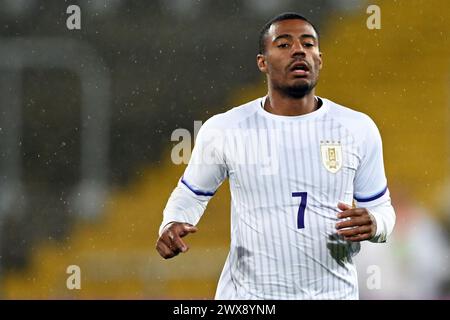 LENS - Nicolas de la Cruz of Uruguay during the friendly Interland match between Ivory Coast and Uruguay at Stade Bollaert Delelis on March 26, 2024 in Lens, France. ANP | Hollandse Hoogte | GERRIT VAN COLOGNE Stock Photo