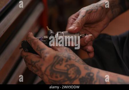 Mexico City, Mexico. 28th Mar, 2024. An actor representing Jesus Christ ...