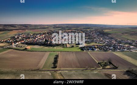 Raggendorf Luftbild Weinviertel Luftbild Matzen Stock Photo