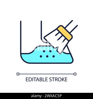 Duct cleaning service RGB color icon Stock Vector