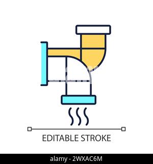 Ventilation RGB color icon Stock Vector