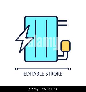 Radiator RGB color icon Stock Vector