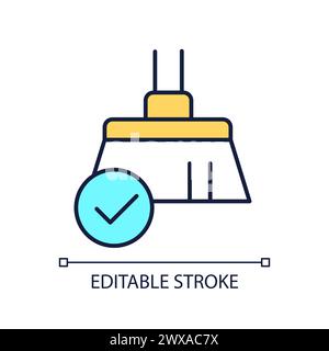 Cleaning service RGB color icon Stock Vector