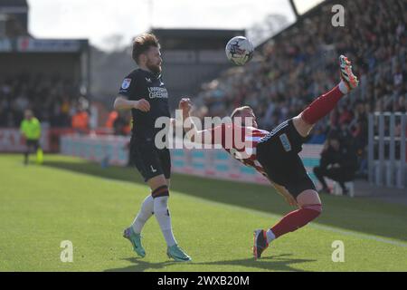 Exeter, England. 29th Mar 2024. Conor Coventry of Charlton Athletic and ...