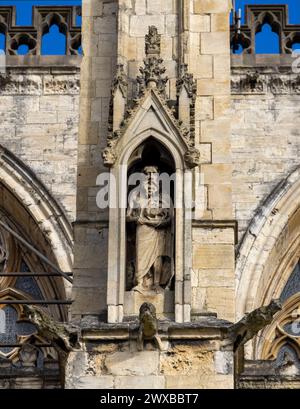 exterior of south side of nave, York Minster cathedral, York, England Stock Photo