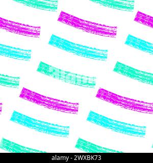 Seamless vector pattern made by hand drawn thin paint strokes. horizontal dry brush stripes texture. Stock Vector