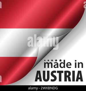 Made in Austria graphic and label. Element of impact for the use you want to make of it. Stock Vector