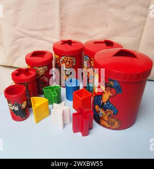 1980'S ~ VINTAGE ~Postman Pat ~ Shape Sorter ~ Van ~ Merit Made In - Foto 14