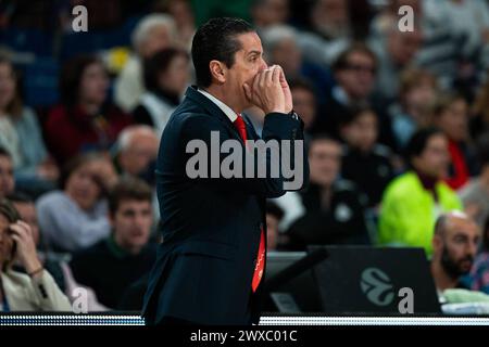 Madrid, Spain. 29th Mar, 2024. March 29, 2024, Madrid, Spain. Turkish Airlines EuroLeague Basketball game Real Madrid vs Crvena Zvezda, round 32 at WiZink Center in Madrid 900/Cordon Press Credit: CORDON PRESS/Alamy Live News Stock Photo