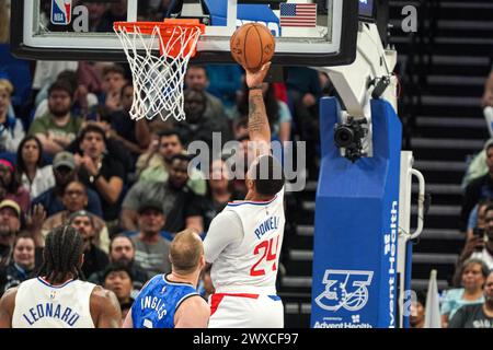 Orlando, Florida, USA, March 29, 2024, Los Angeles Clippers face the Orlando Magic at the Kia Center. (Photo Credit: Marty Jean-Louis/Alamy Live News Stock Photo