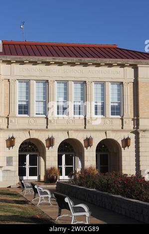 New London, TX - December 27, 2023: Site of Deadly School Explosion in March 1937.New London Texas Stock Photo