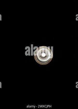 Light bulb in the darkness Stock Photo