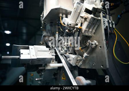 High-tech multifunctional machine for work in the workshop Stock Photo