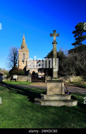 St Marys parish church, Weekley village, Northamptonshire, England, UK Stock Photo