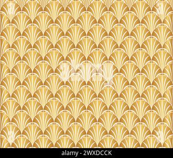 Beautiful Art Deco Gold Pattern Stock Vector